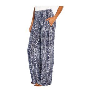 NWoT Women's Three Dots Women's Pull On Boho Style Blue Pants Size S 1HL088